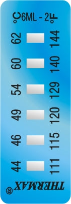 6 Level Temperature Indicator Labels 29ºC to 290ºC
