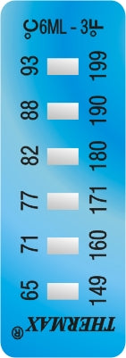 6 Level Temperature Indicator Labels 29ºC to 290ºC