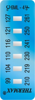 6 Level Temperature Indicator Labels 29ºC to 290ºC