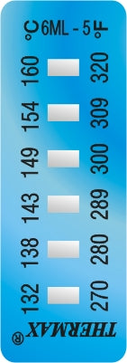 6 Level Temperature Indicator Labels 29ºC to 290ºC